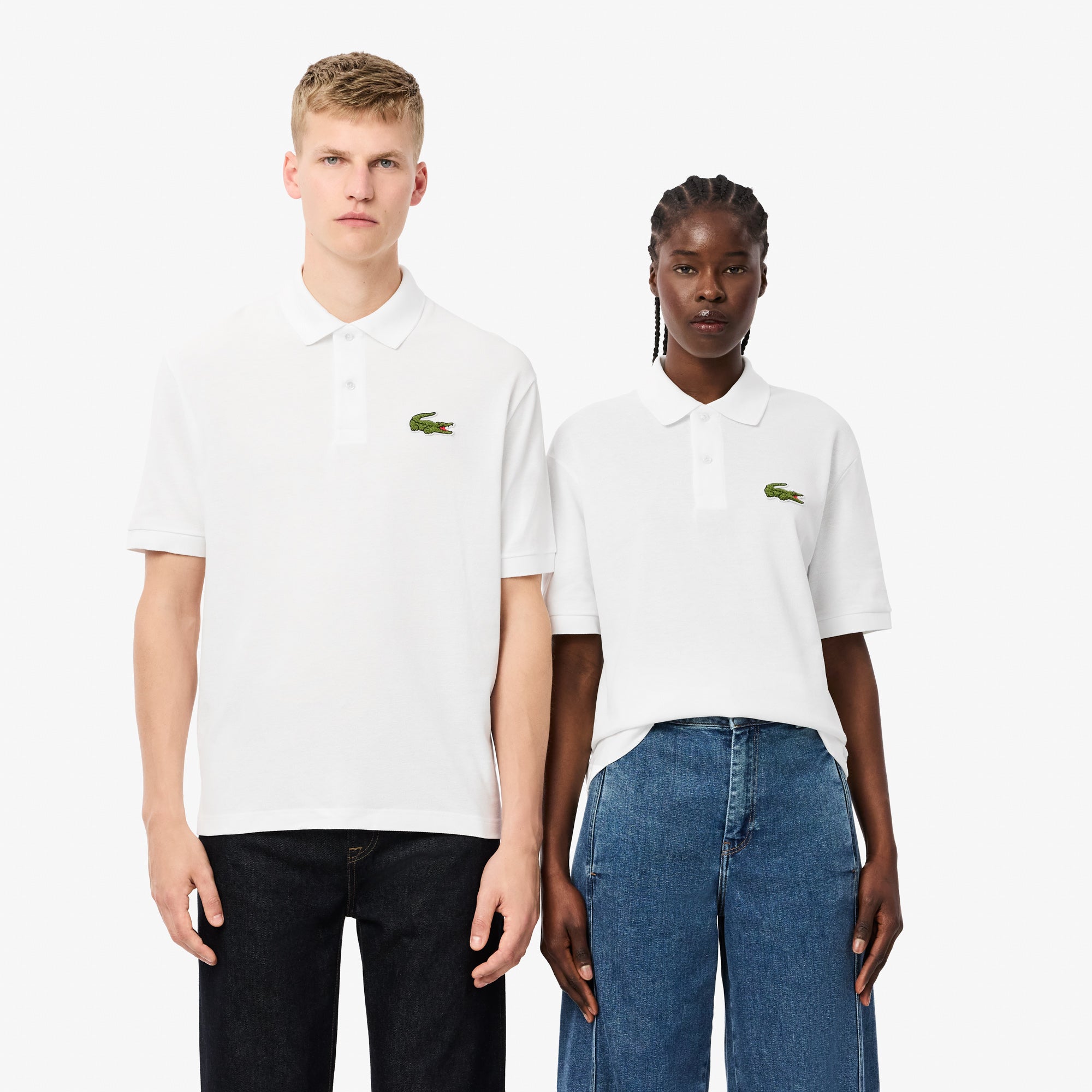 Buy Loose Fit L.12.12 Piqué Badge Polo Shirt - Ph2751 Online