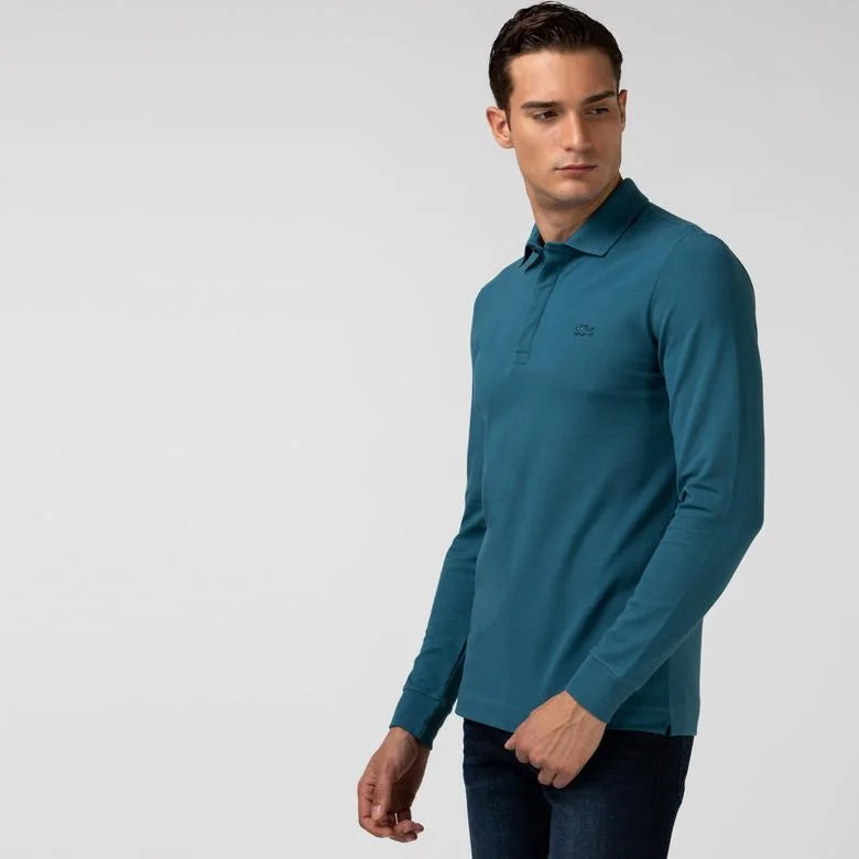 Smart Paris long sleeve stretch cotton Polo Shirt - PH2481