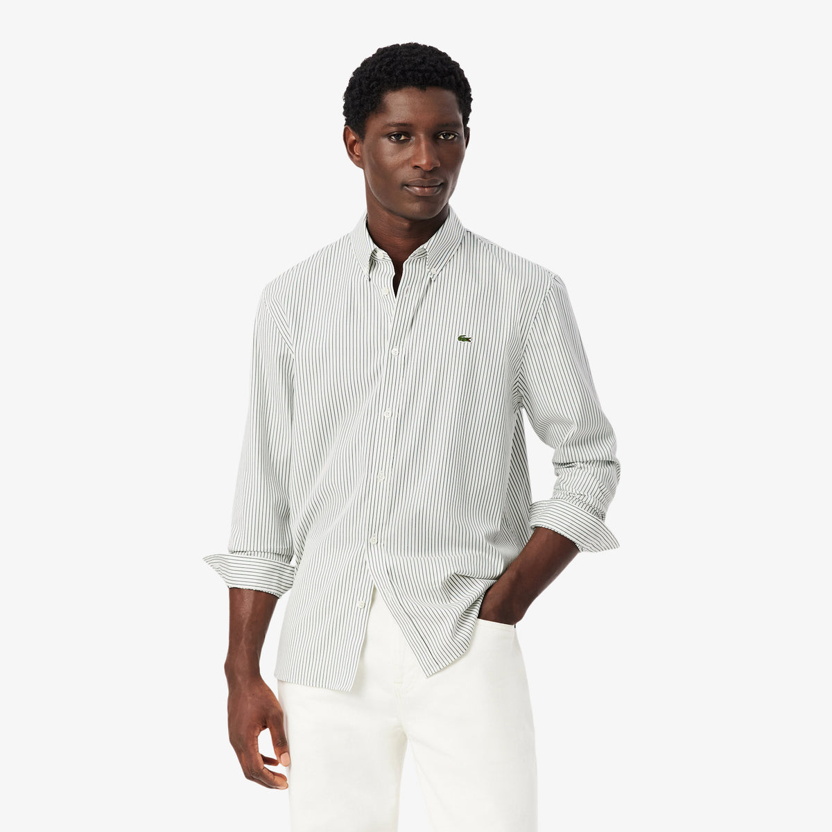 Regular Fit Striped Pinpoint Shirt-CH5084