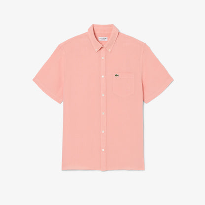 Short Sleeved Linen Shirt-CH5699