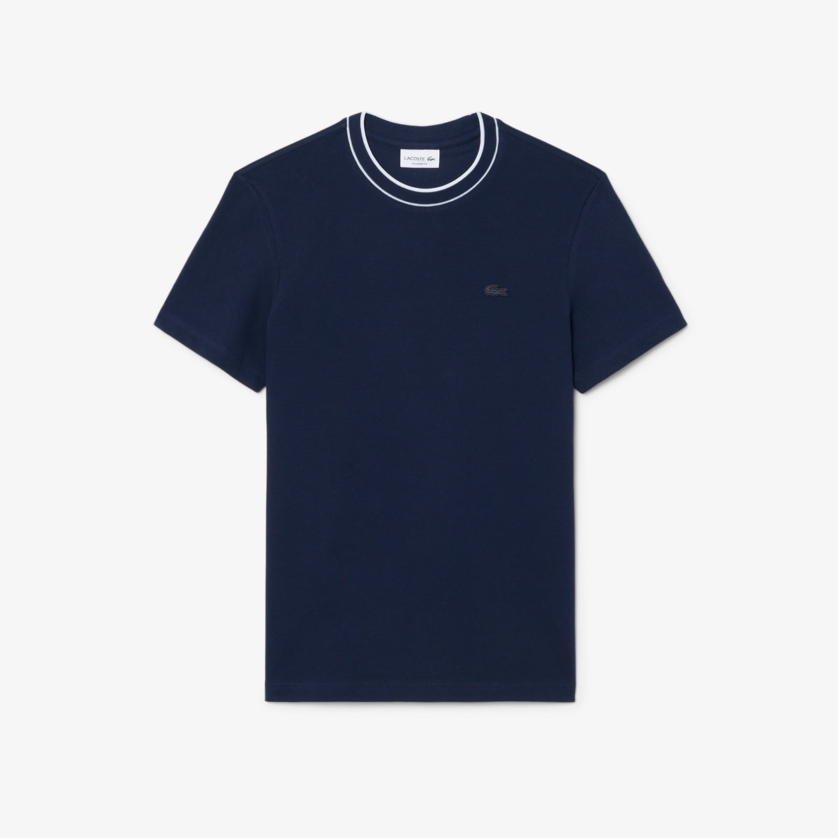 Stretch Piqué Stripe Collar T-shirt-TH8174