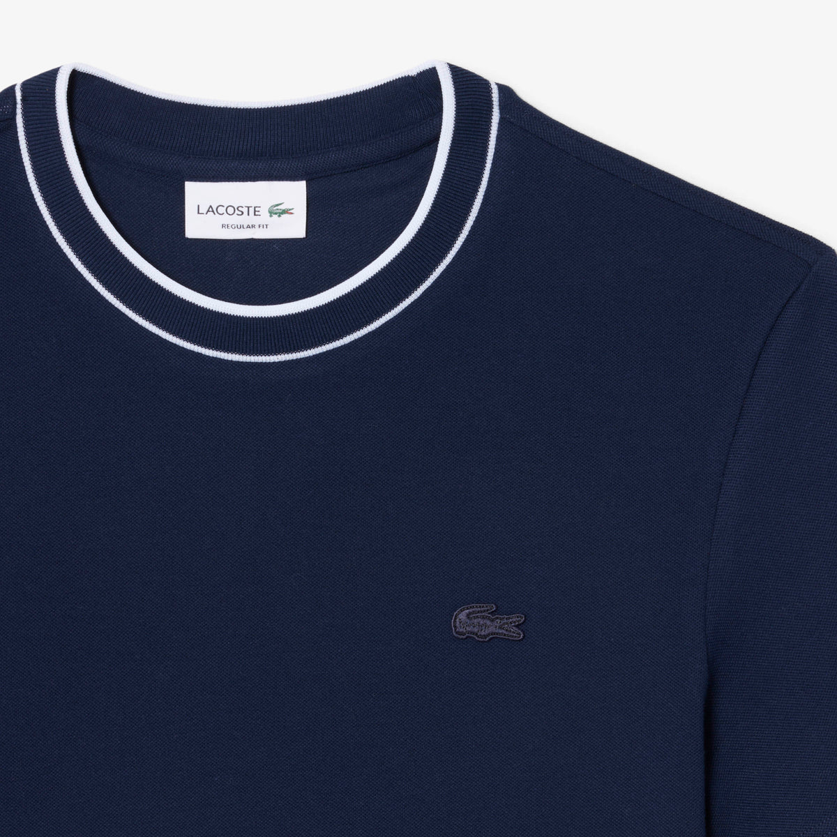 Stretch Piqué Stripe Collar T-shirt-TH8174