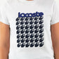 Womens Lacoste SPORT Breathable Houndstooth Patterned T-shirt