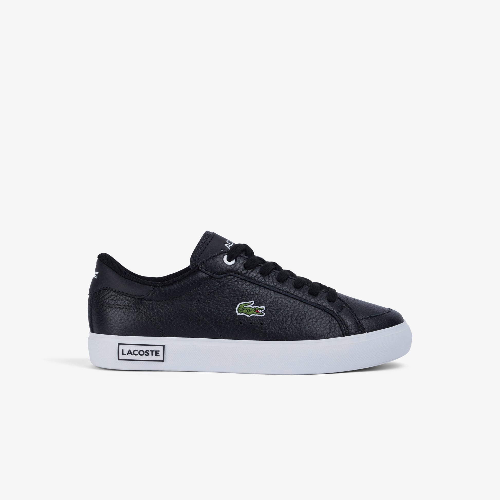 Women's Lacoste Powercourt Leather Considered Detailing Trainers