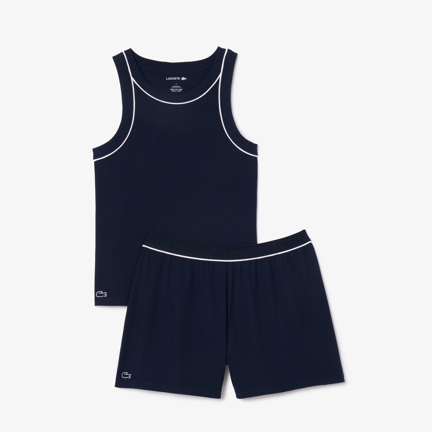 Ribbed Cotton Pyjama Set-4F8400