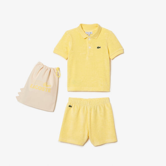 Kids’ Lacoste Pyjama Set with Travel Bag