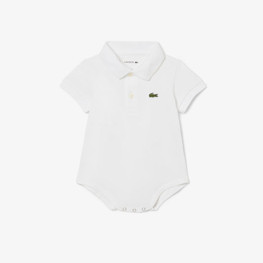 Baby Petit Pique Polo Bodysuit-4J8412