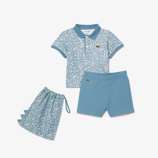 Printed Baby Set with Bag-4J8459