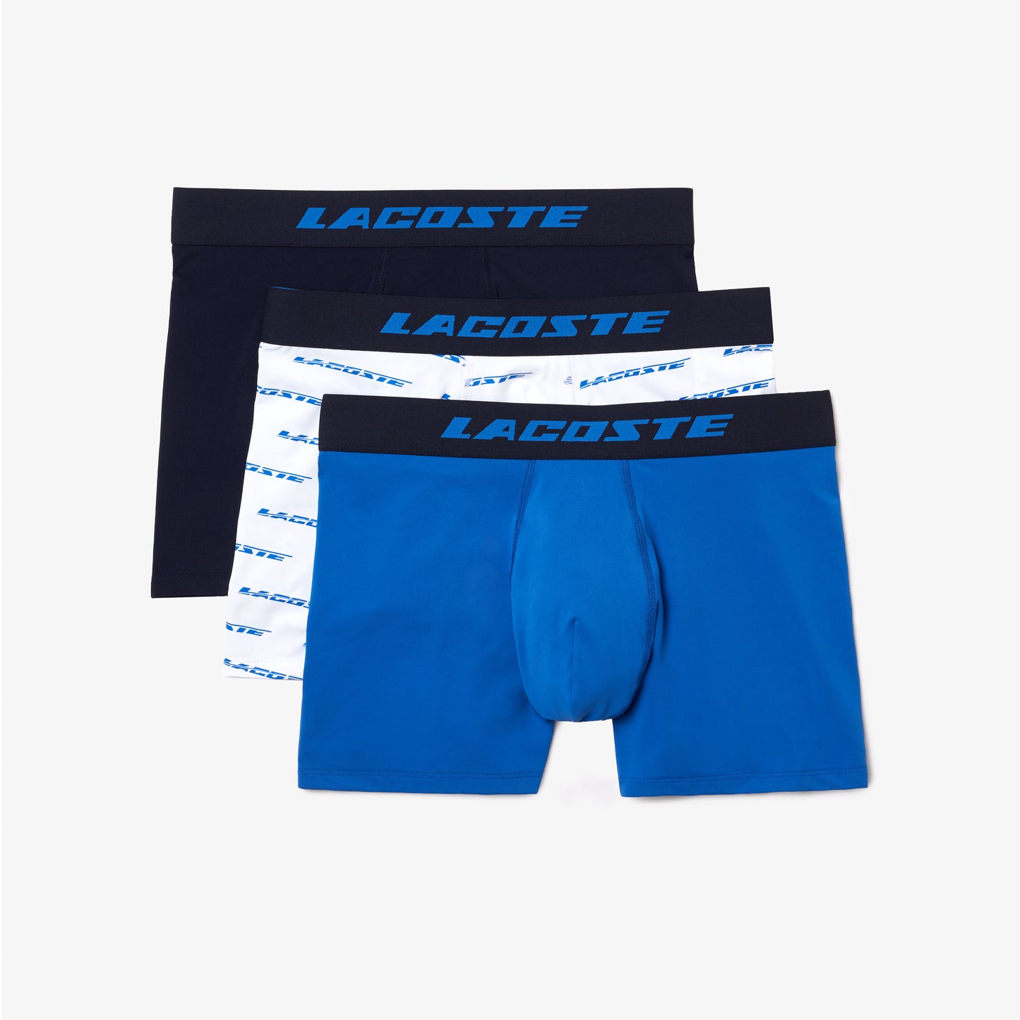 Mens 3-pack Lacoste Microfiber Print Trunks