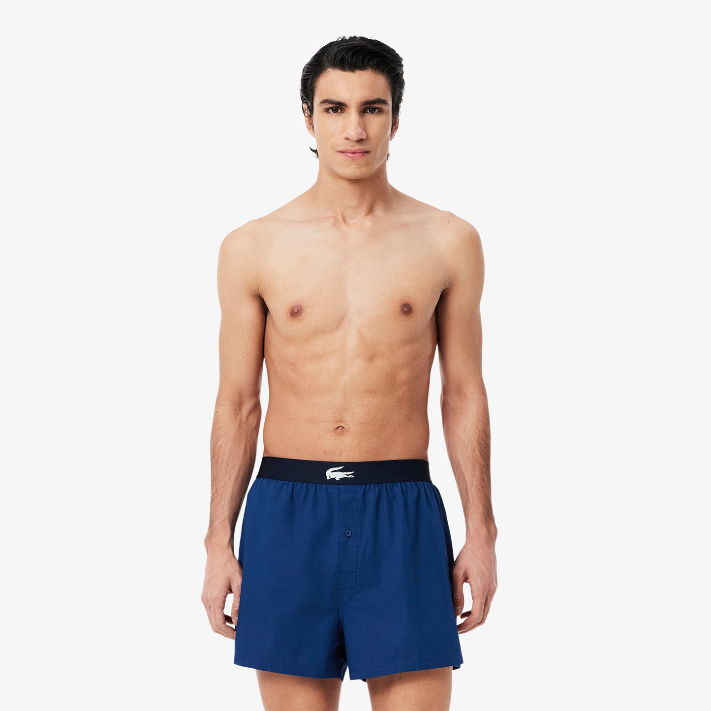 3-Pack Plain and Print Cotton Boxers-7H2387