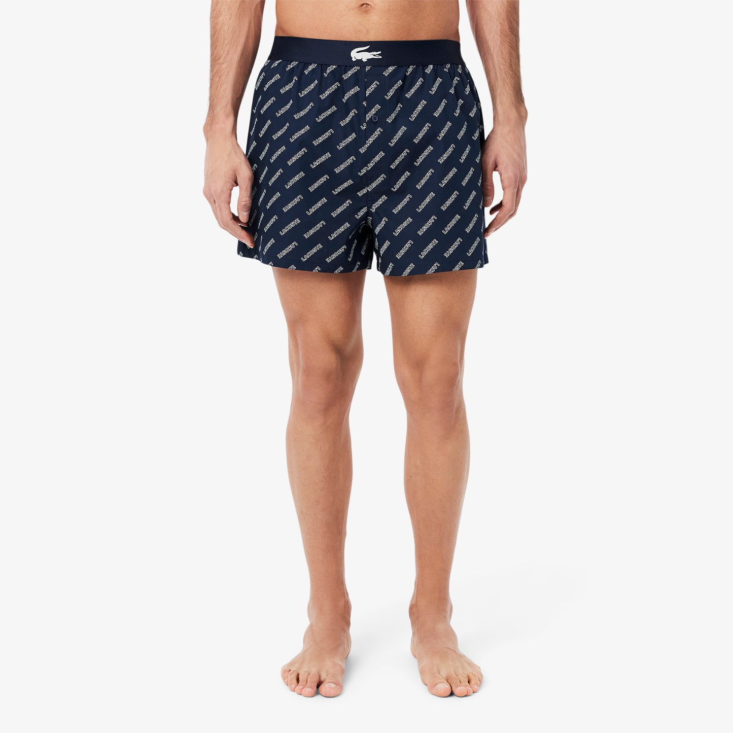 3-Pack Plain and Print Cotton Boxers-7H2387