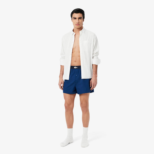 3-Pack Plain and Print Cotton Boxers-7H2387