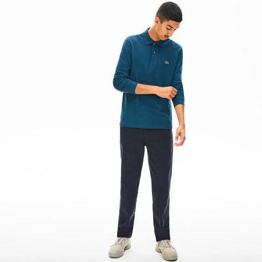 Classic Fit Long Sleeved L.12.12 Polo Shirt