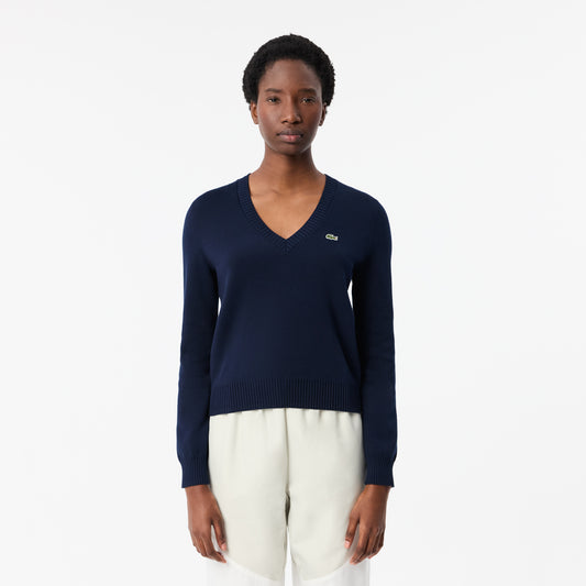 Cotton V Neck Sweater - AF3324