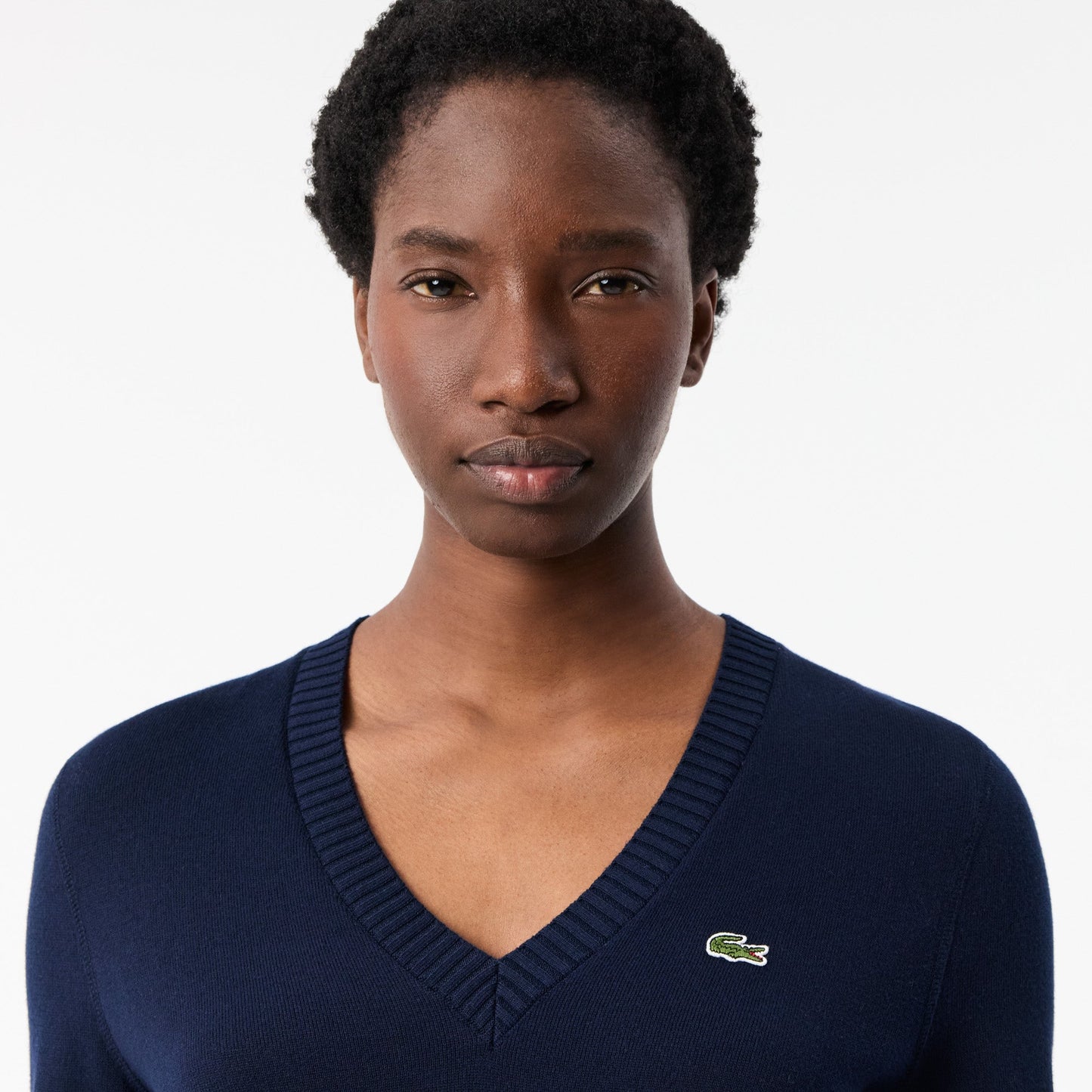 Cotton V Neck Sweater-AF3324