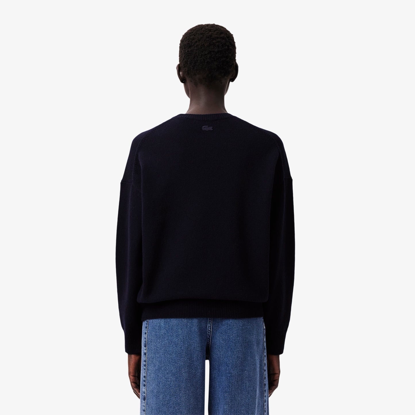 Jacquard Intarsia Flower Motif Wool Sweater-AF5189