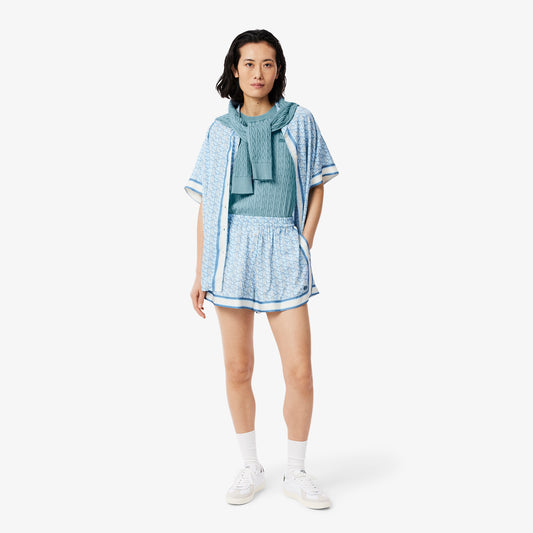 Washed Effect Cable Knit Sweater-AF9277
