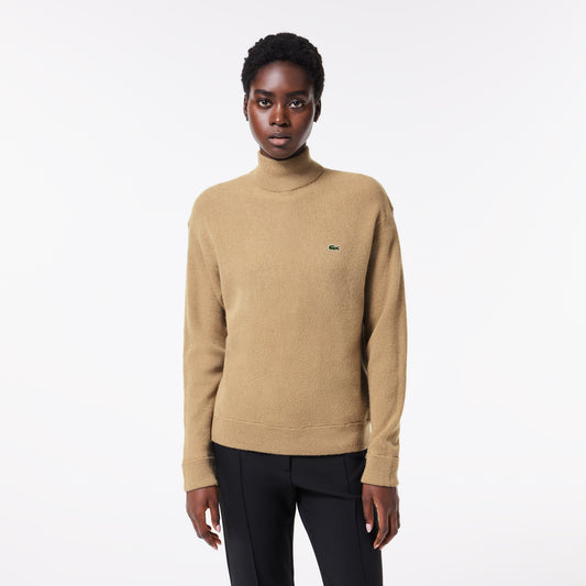 Women's Lacoste High Neck Wool Sweater