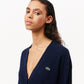 Relaxed Fit V Neck Wool Cardigan-AF9545