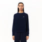 Relaxed Fit Carded Wool Moss Stitch Sweater-AF9551