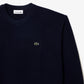 Relaxed Fit Carded Wool Moss Stitch Sweater-AF9551
