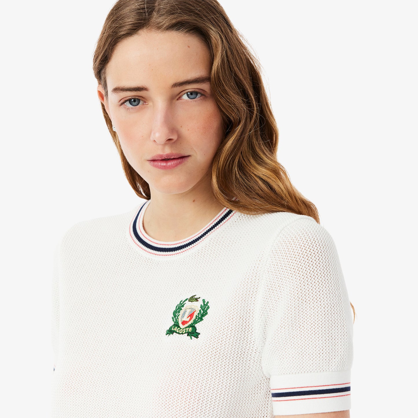 French Made Embroidered Shield Sweater-AF9561