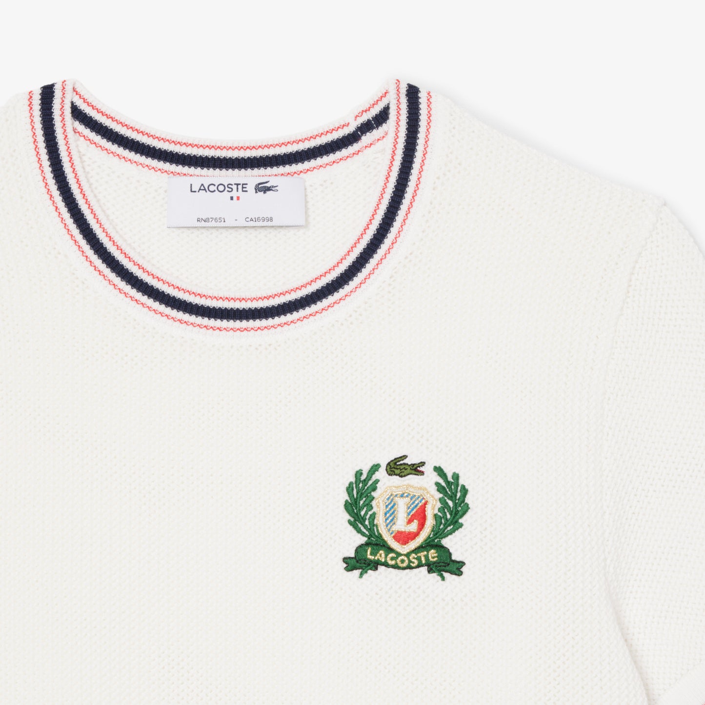 French Made Embroidered Shield Sweater-AF9561