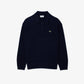 Relaxed Fit Carded Wool Polo Sweater - AH0582