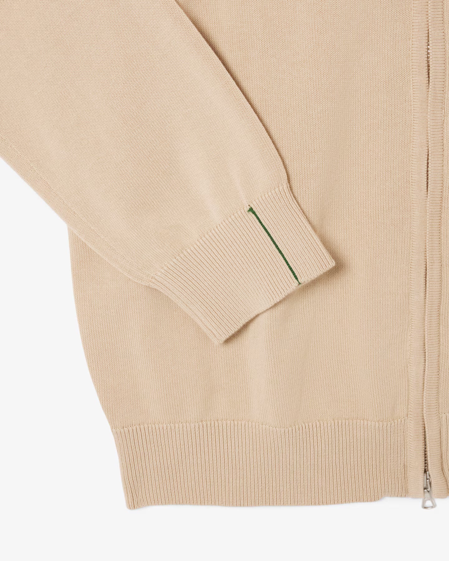 Zipped High Neck Cotton Sweater - AH1957