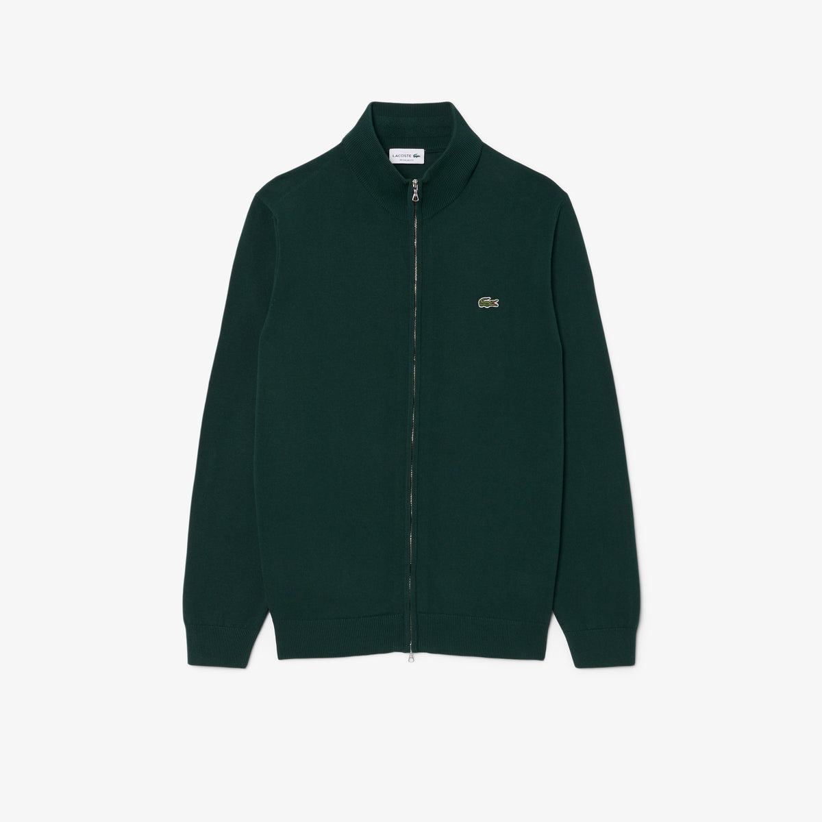 Zipped High Neck Cotton Sweater-AH1957