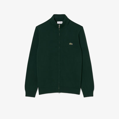 Zipped High Neck Cotton Sweater-AH1957