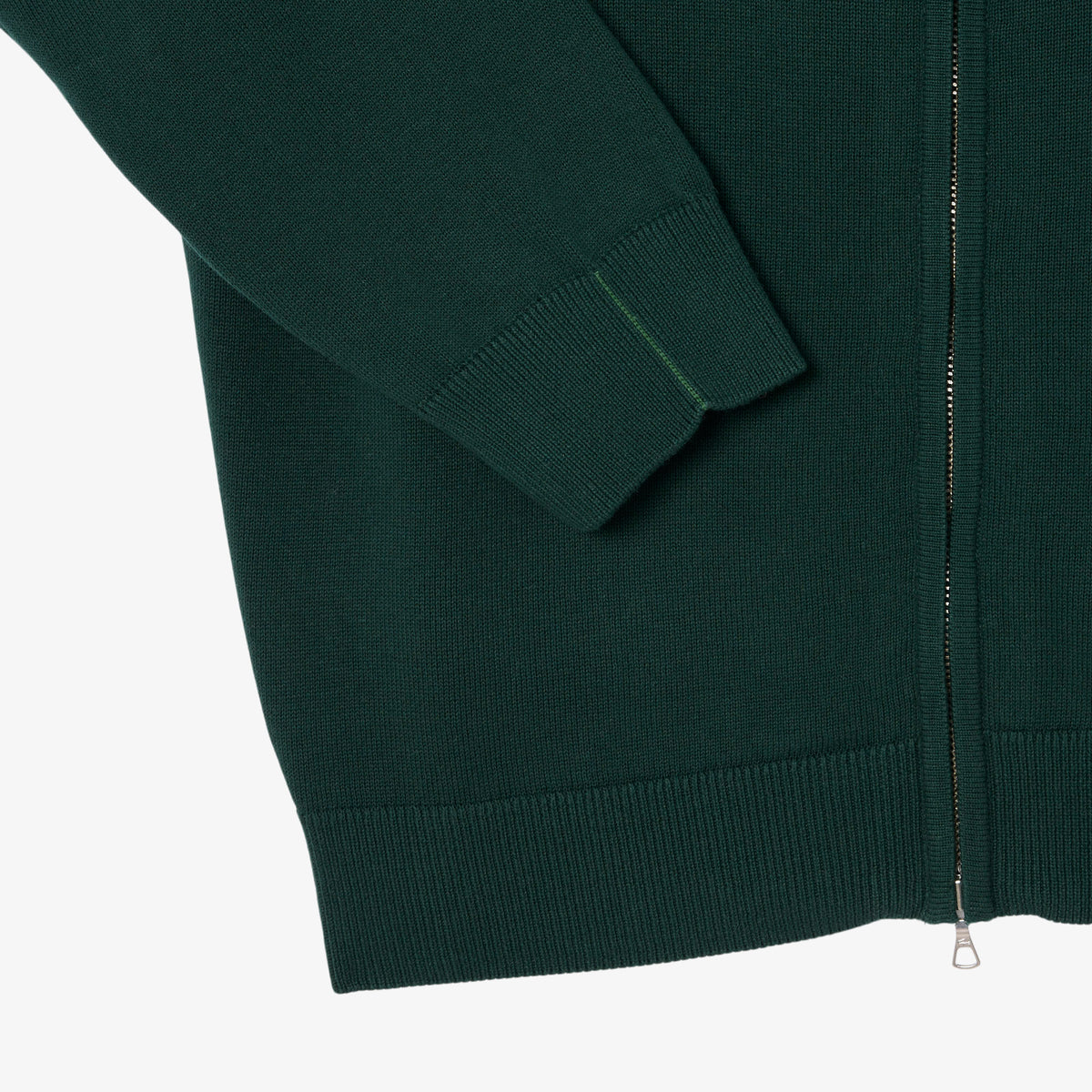Zipped High Neck Cotton Sweater-AH1957
