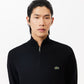 Zipped High Neck Cotton Sweater-AH1980