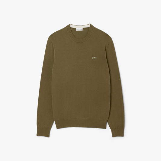 Monochrome Crew Neck Cotton Sweater - AH1985