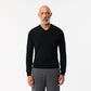 Merino Wool Monochrome V Neck Sweater - AH1990