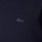 Merino Wool Monochrome V Neck Sweater-AH1990