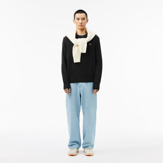 Carded Wool Crew Neck Sweater - AH2916