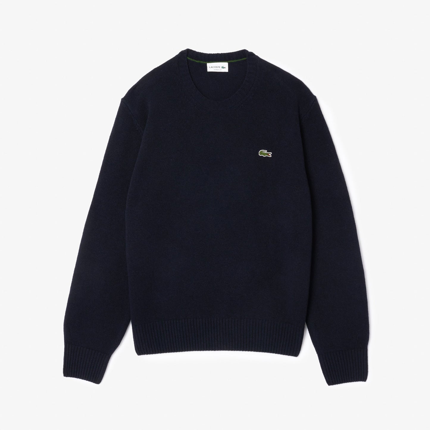 Carded Wool Crew Neck Sweater-AH2916