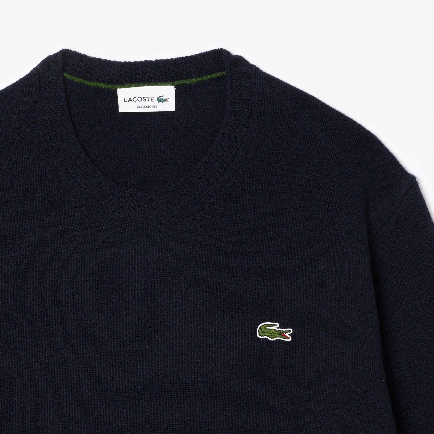 Carded Wool Crew Neck Sweater-AH2916