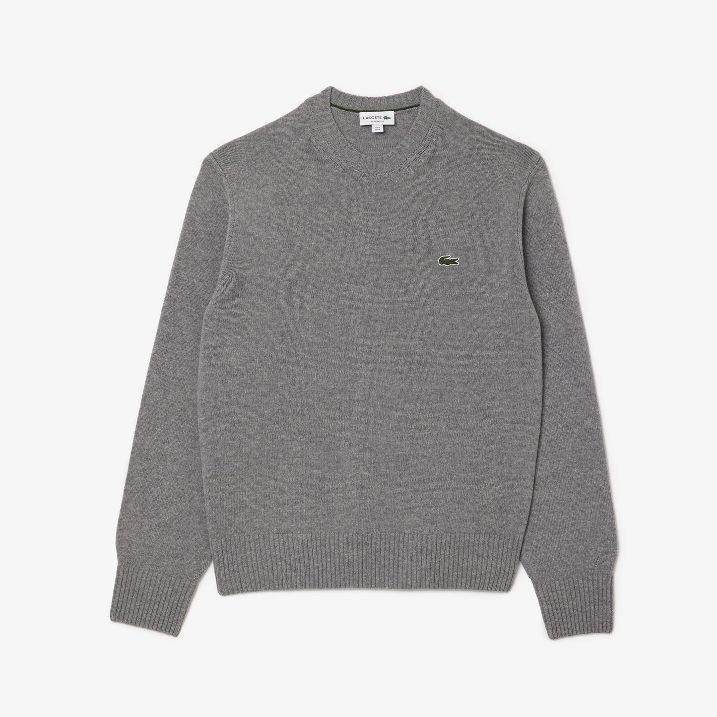 Carded Wool Crew Neck Sweater-AH2916