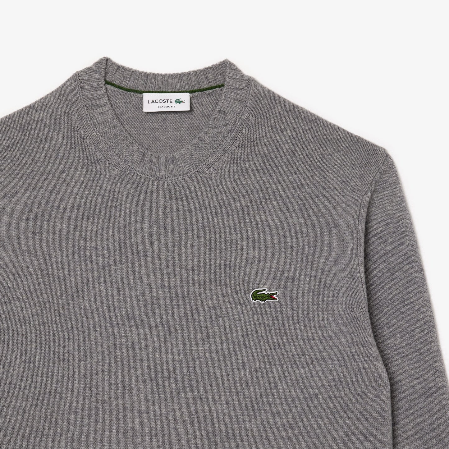 Carded Wool Crew Neck Sweater-AH2916