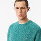 Mercerized Carded Wool Crew Neck Sweater - AH2920