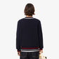 Tennis Style Carded Wool Sweater-AH3133