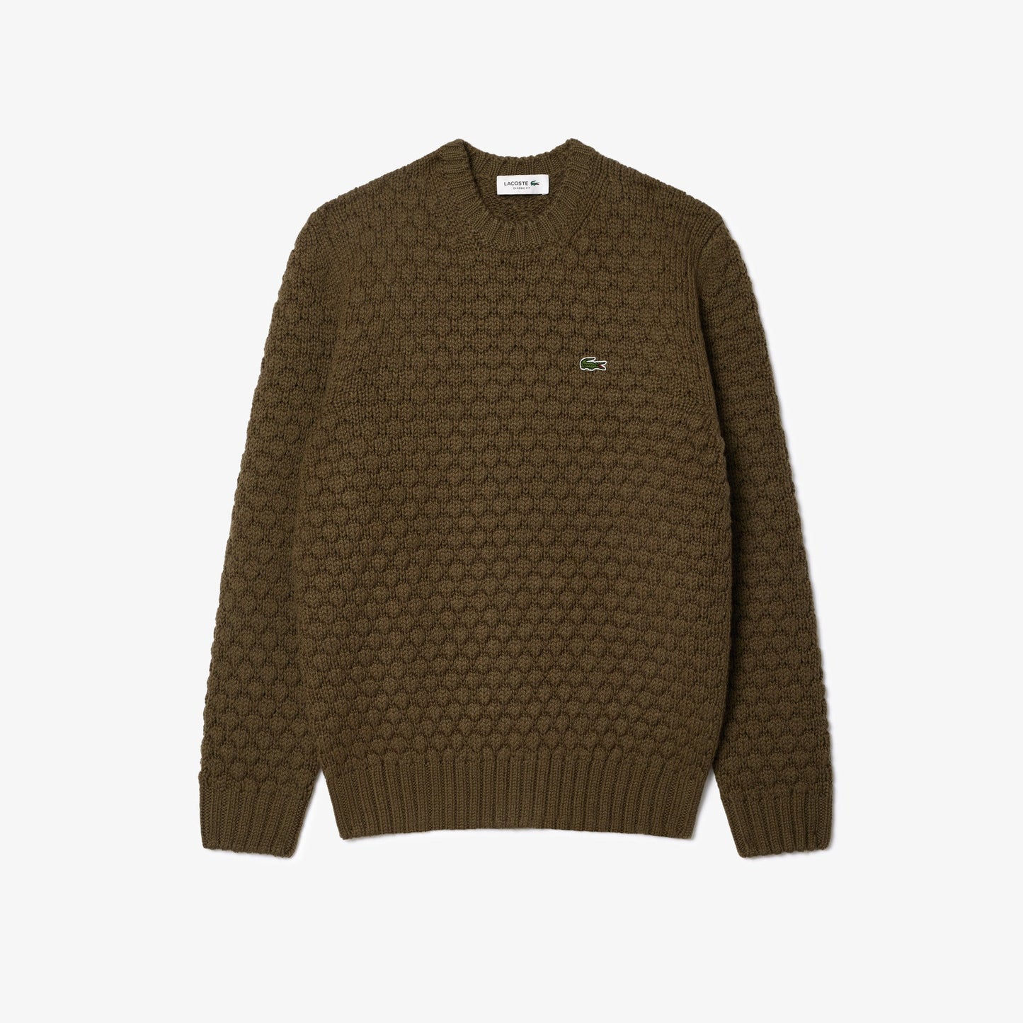 Thick Carded Wool Crew Neck Sweater - AH3223