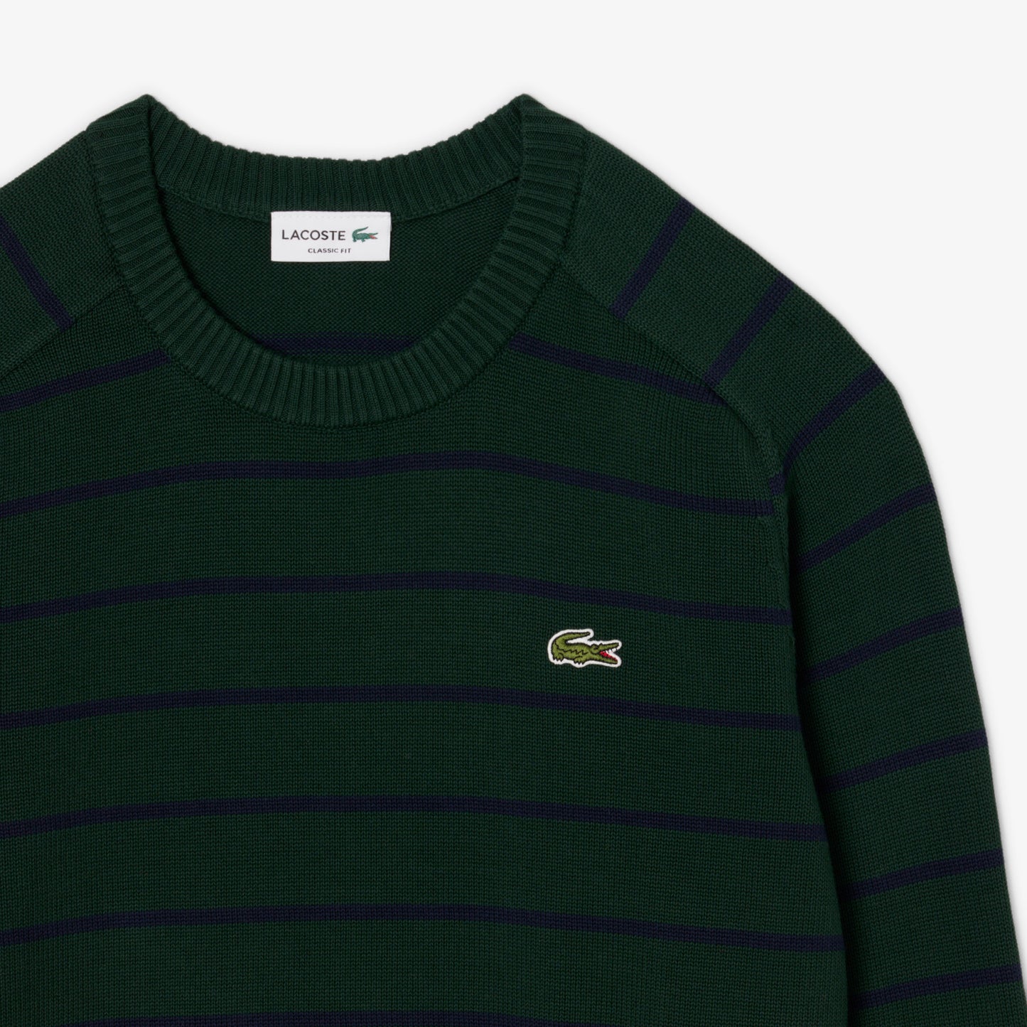 Striped Cotton Crew Neck Sweater-AH7607