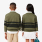 Striped Cotton and Wool Sweater - AJ1227