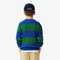 Two Tone Striped Cotton Sweater - AJ2544