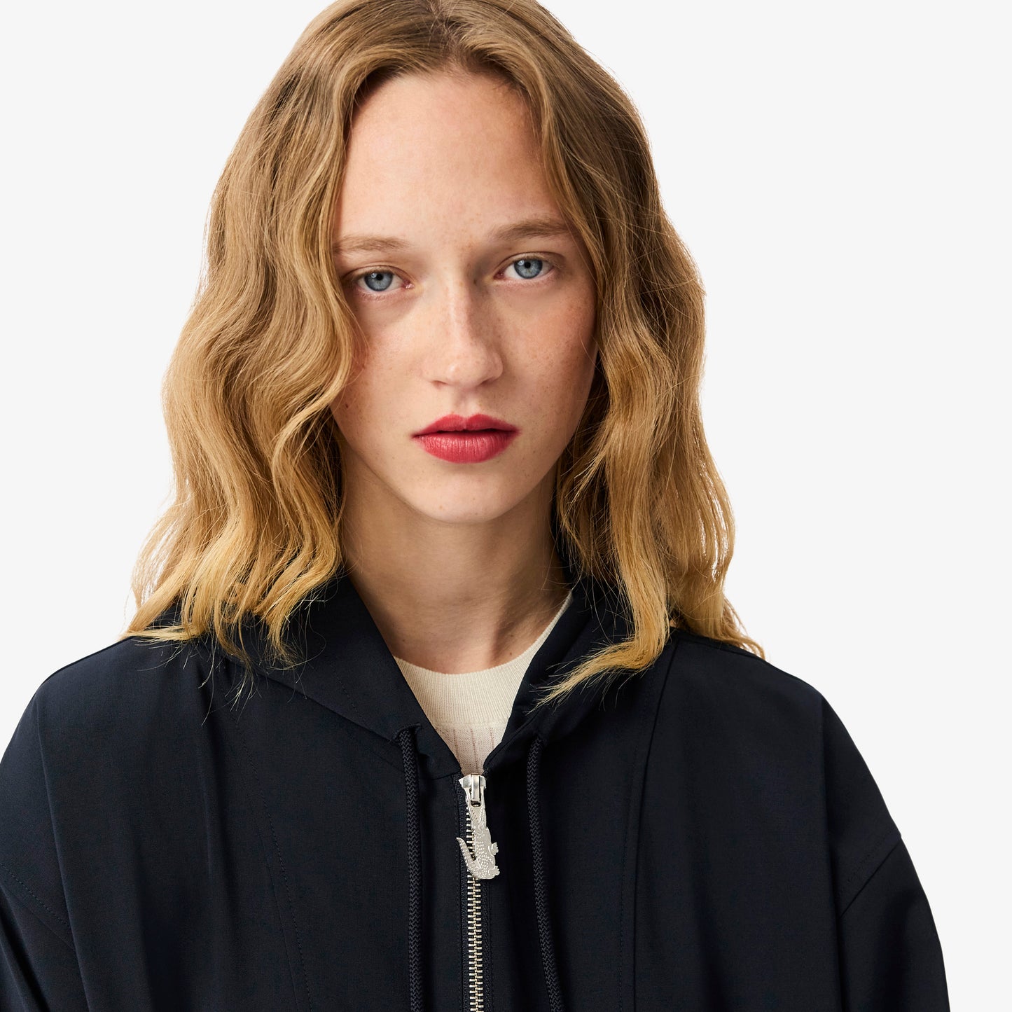 Oversized Wool Blend Popover Jacket - BF0103