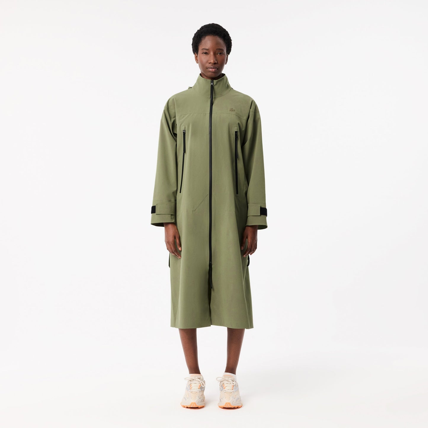 Long Oversized Water-Repellent Parka-BF3265