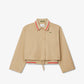 Oversized Polo Collar Twill Jacket-BF9802
